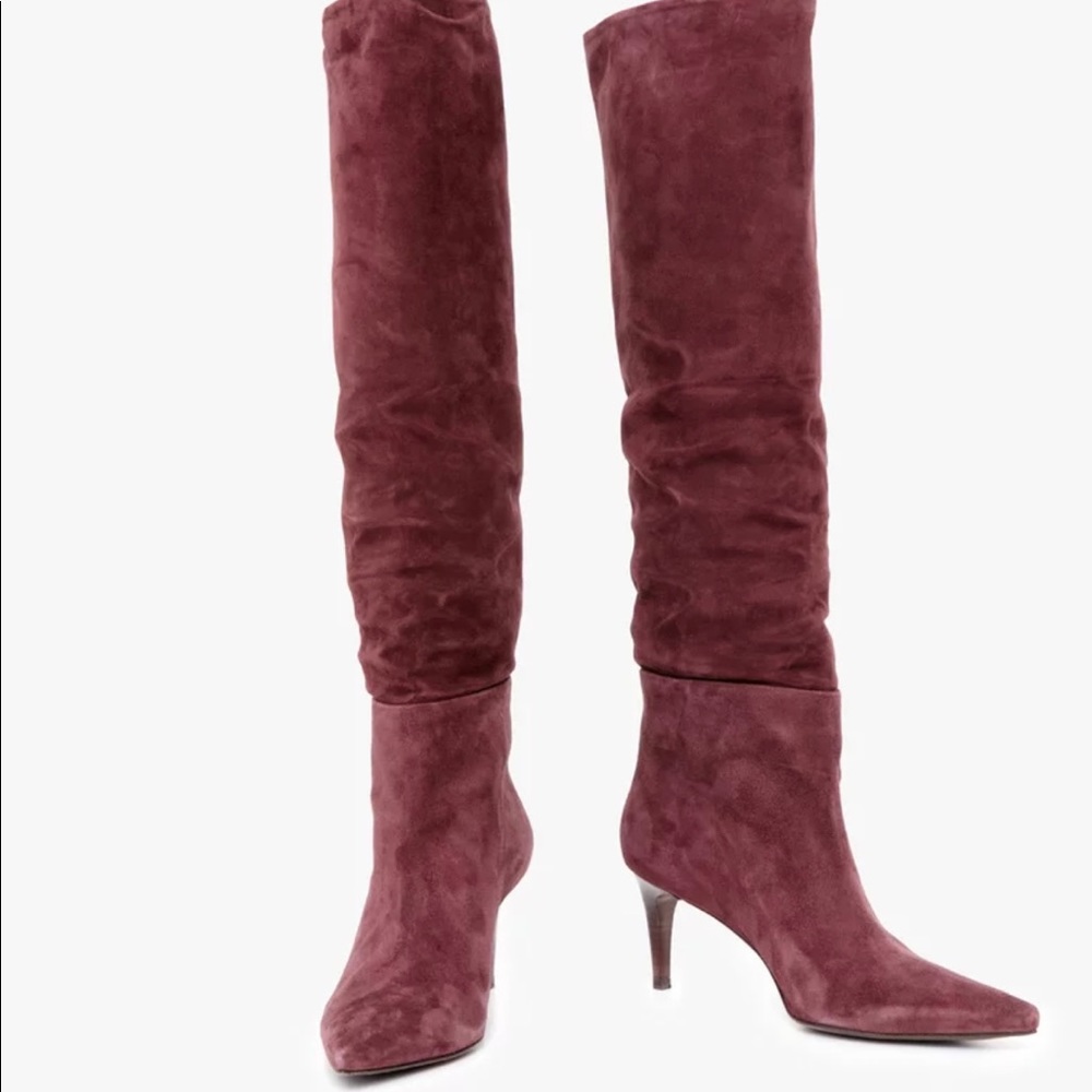 ⚡️FLASH SALE⚡️Hazy NYC- Dean Velour Boot in Bordeaux. NWT